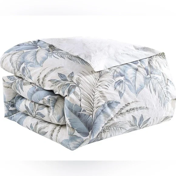 Tommy Bahama Bakers Bluff Blue Cotton Reversible Duvet Cover Set Full - … - Picture 5 of 9